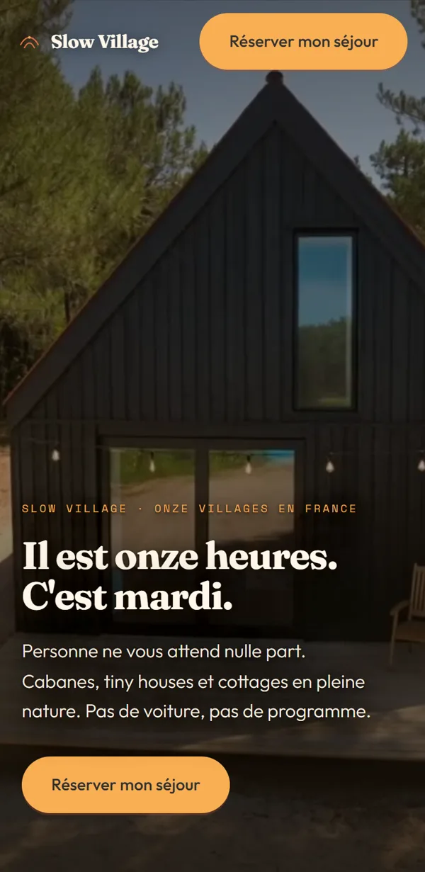 Slow Village · Version mobile